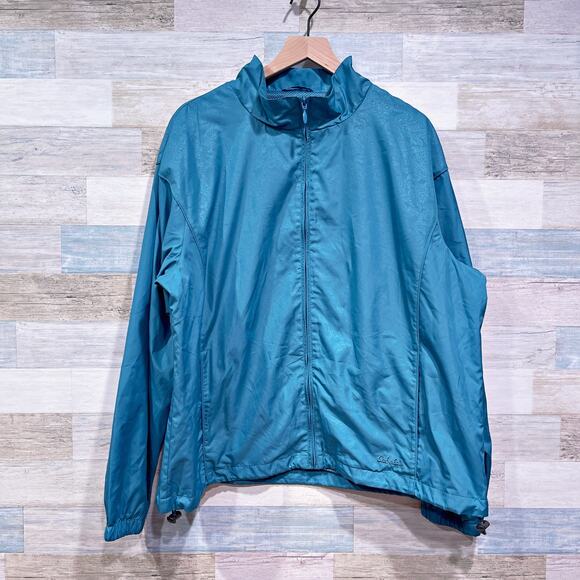 Cabelas Windbreaker Tracksuit Jacket Pants Blue Mesh Lined Womens Plus Size 2XL - Picture 2 of 10